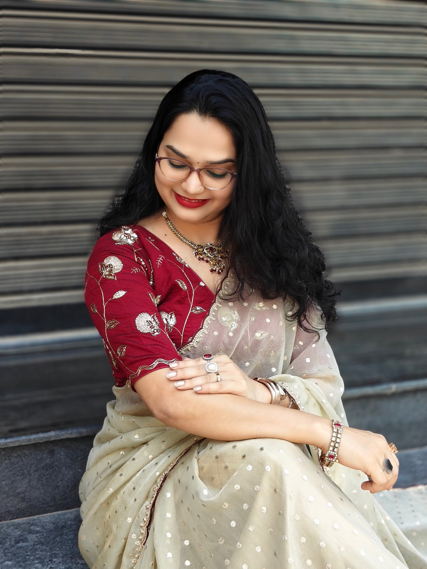 CHIKOO BUTTI SAREE AS09