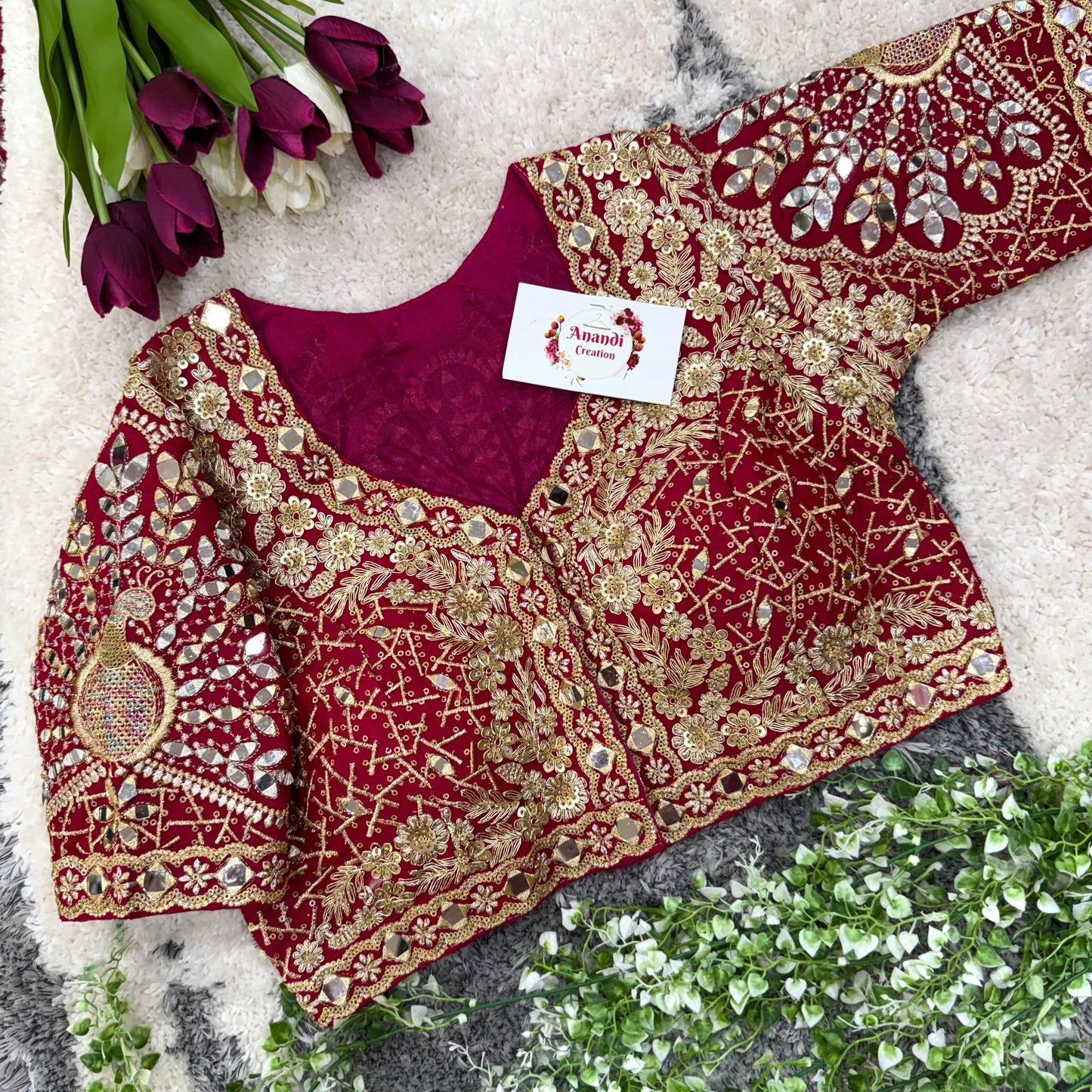 MayurKanthi Real Mirror Blouses : NC75