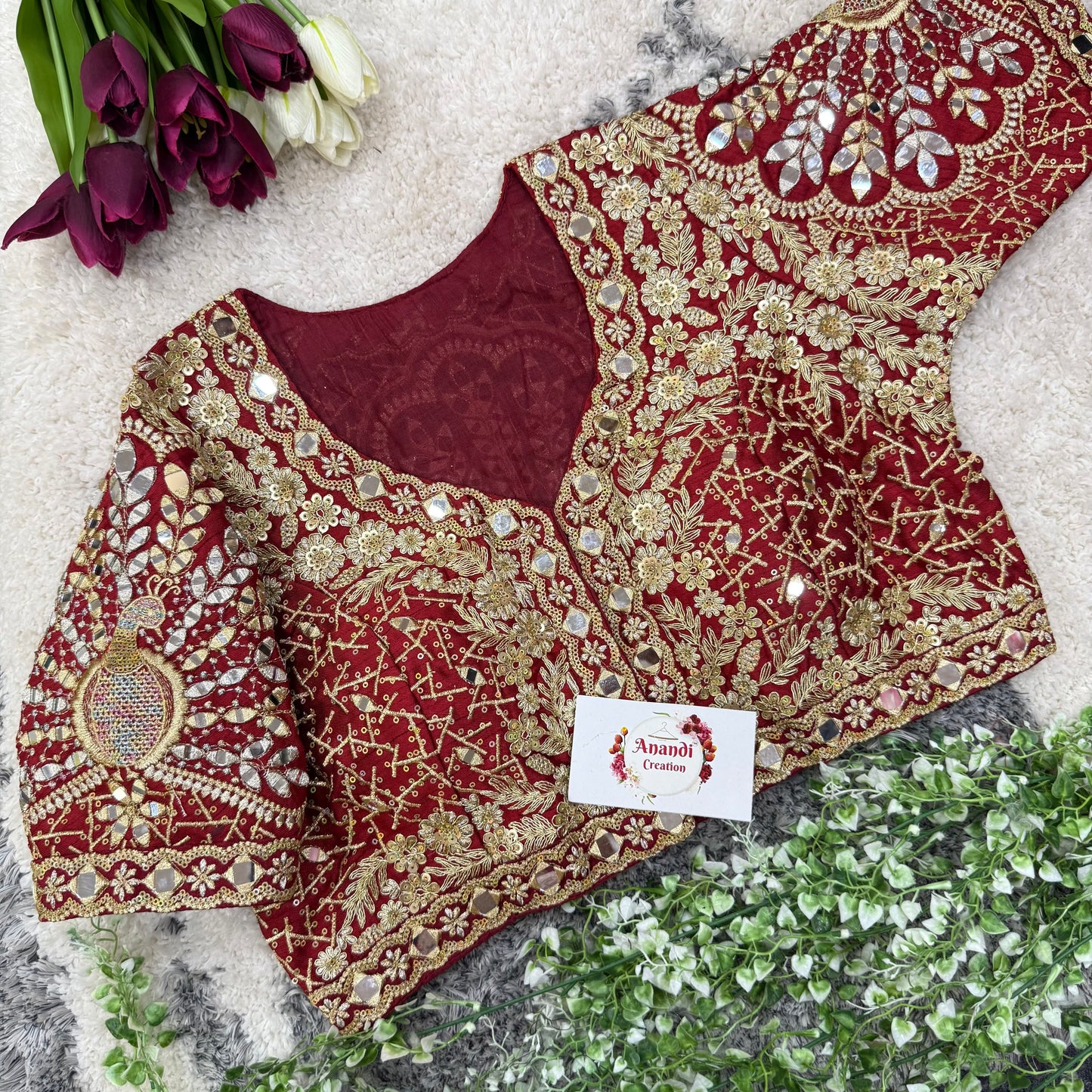 MayurKanthi Real Mirror Blouses : NC75