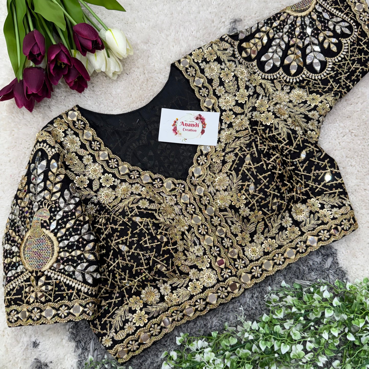 MayurKanthi Real Mirror Blouses : NC75
