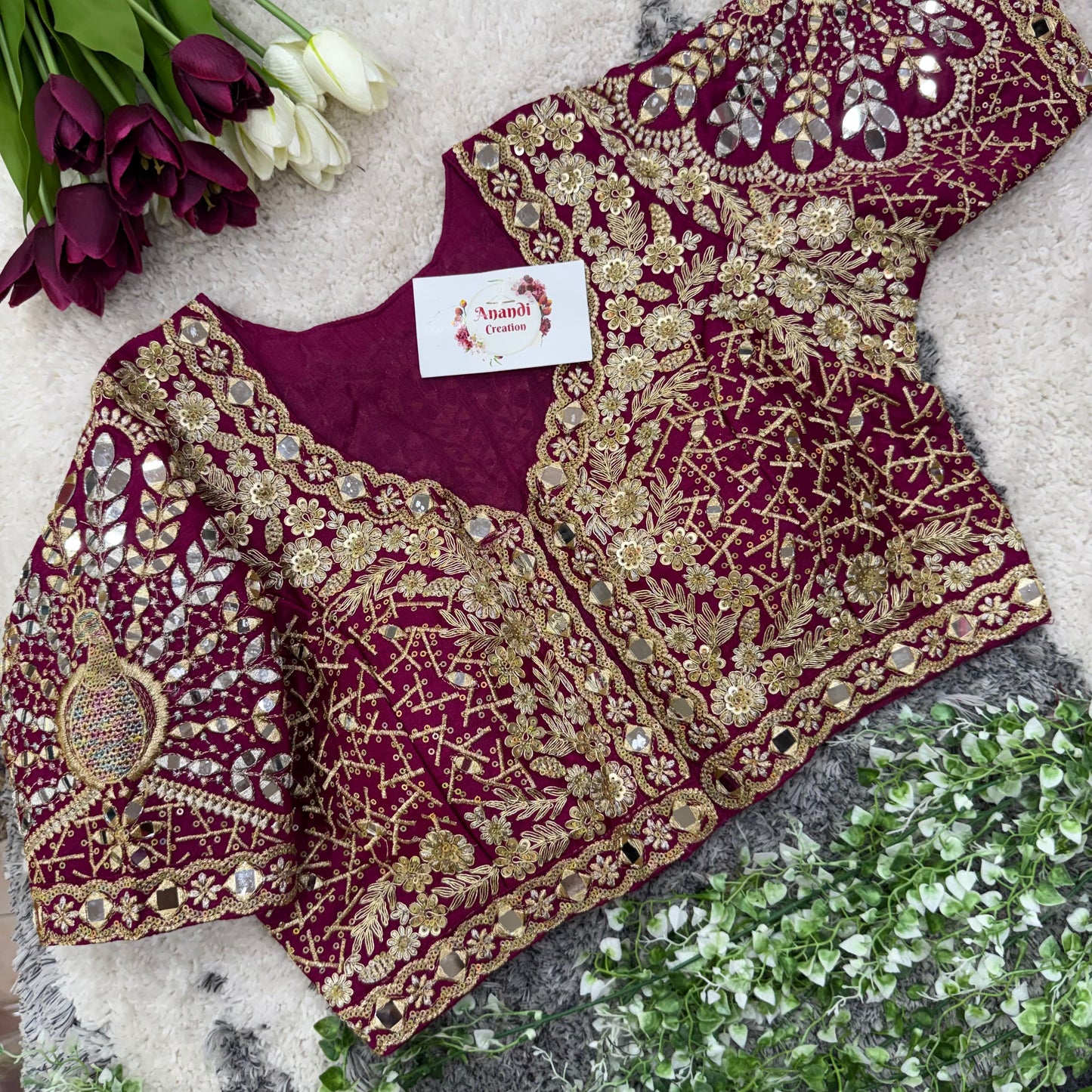 MayurKanthi Real Mirror Blouses : NC75
