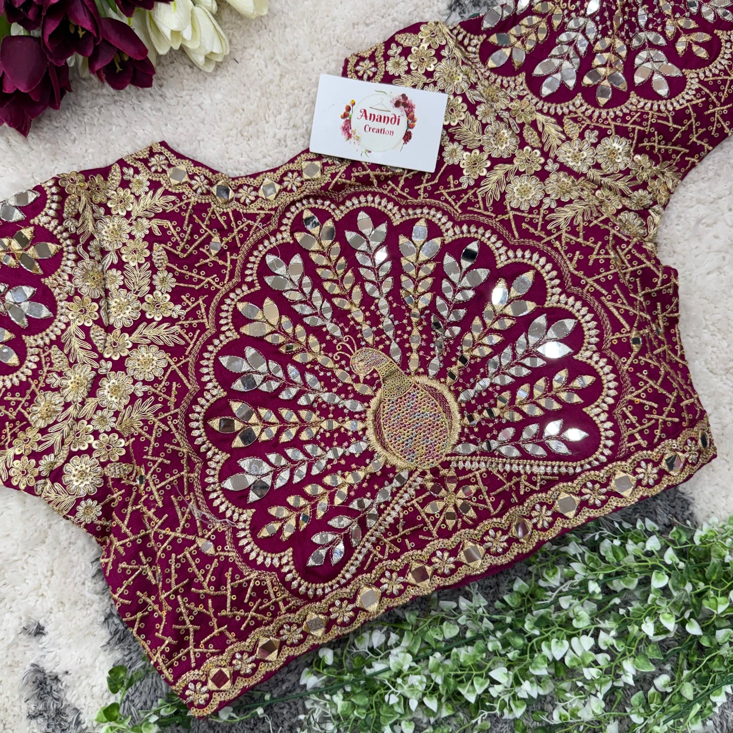 MayurKanthi Real Mirror Blouses : NC75