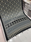 Semi Modal Silk Ajrakh Real Mirror : MH10