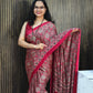 Semi Modal Silk Ajrakh Real Mirror : MH10
