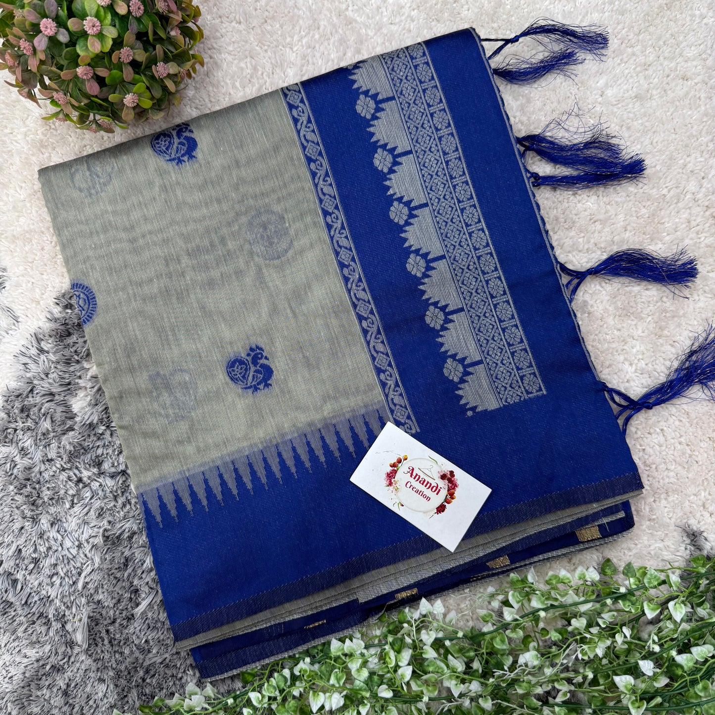 Semi Maheshwari Cotton saree : ASD01