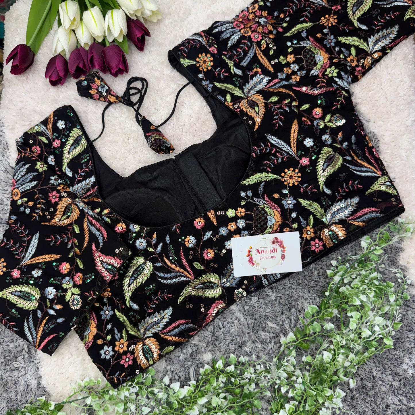 Premium Floral Plus Size Blouse - Jumbo NC17