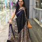 Semi Modal Silk Half Ajrakh Real Mirror : MH11