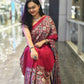 Semi Modal Silk Half Ajrakh Real Mirror : MH11