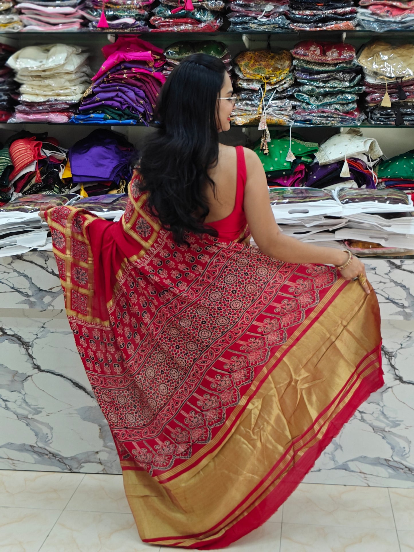 Pure Gajji Silk Saree : MH01