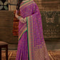 Barney Purple Patola Silk Saree