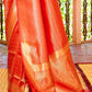 Ferrari Red Kanjivaram Silk Saree