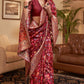 Rich Maroon Pashmina Silk Saree