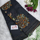 Tussar Handloom Black