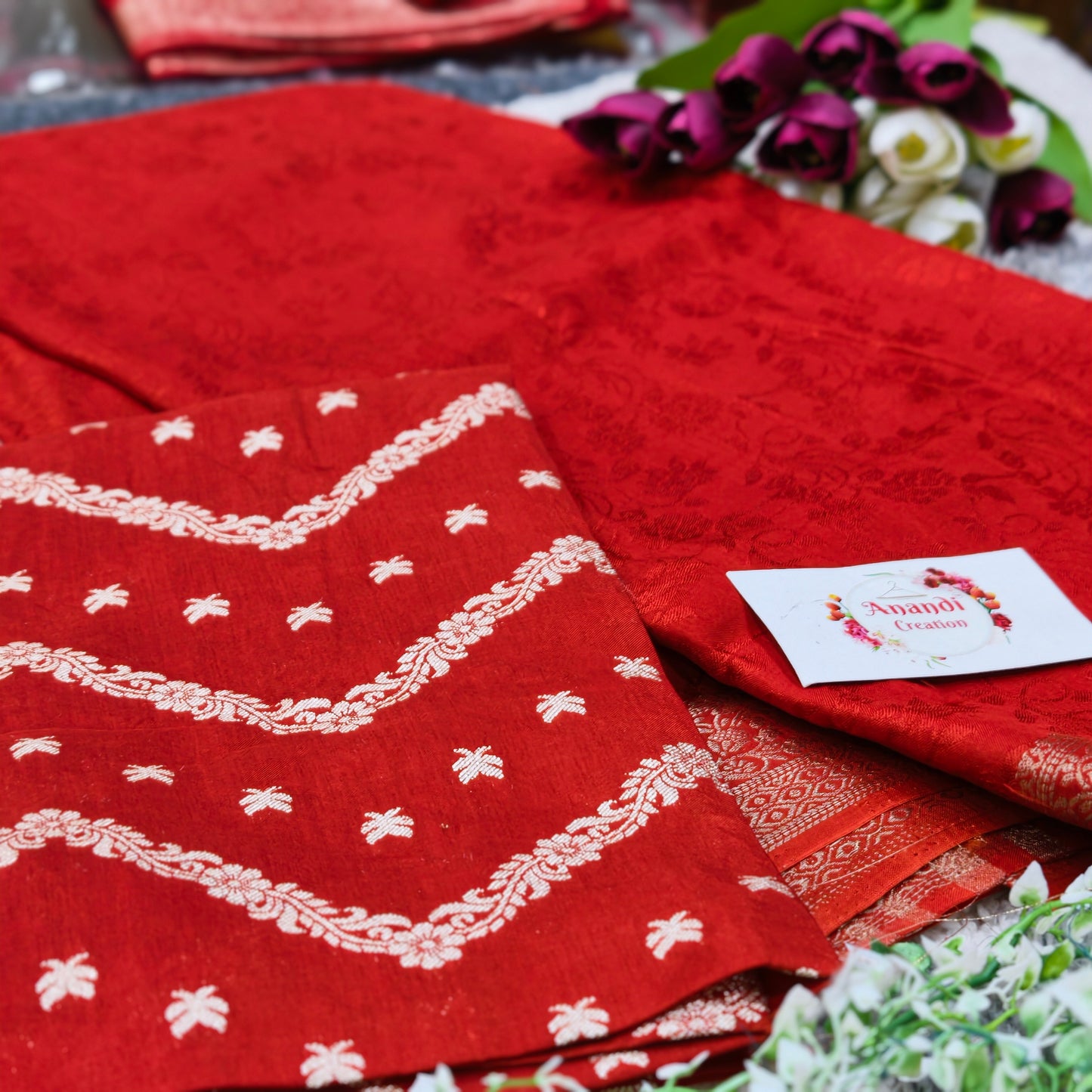Viscous Floral Saree AS10