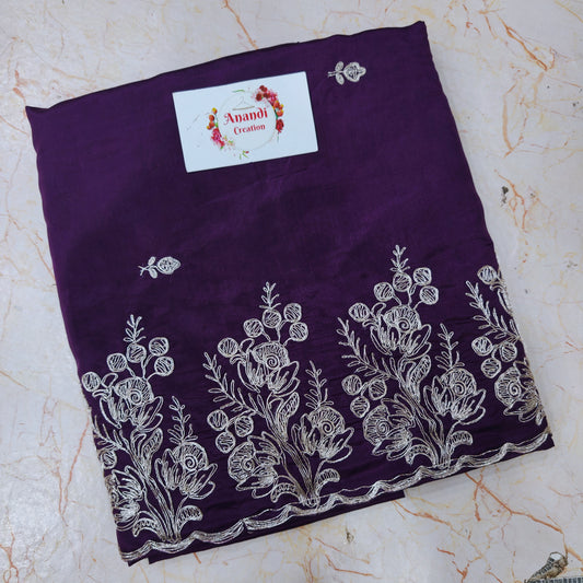 HO Silk (Jari Work ) Wine