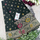 Floral Satin Saree