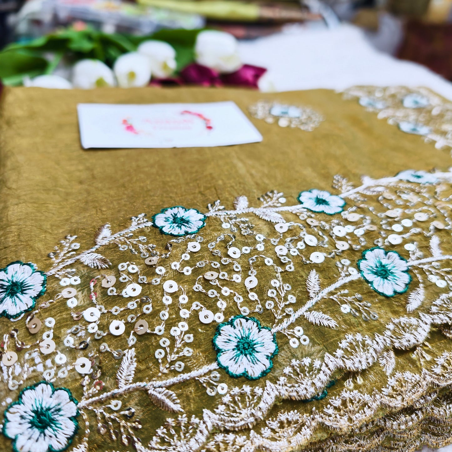 Metalic Saree