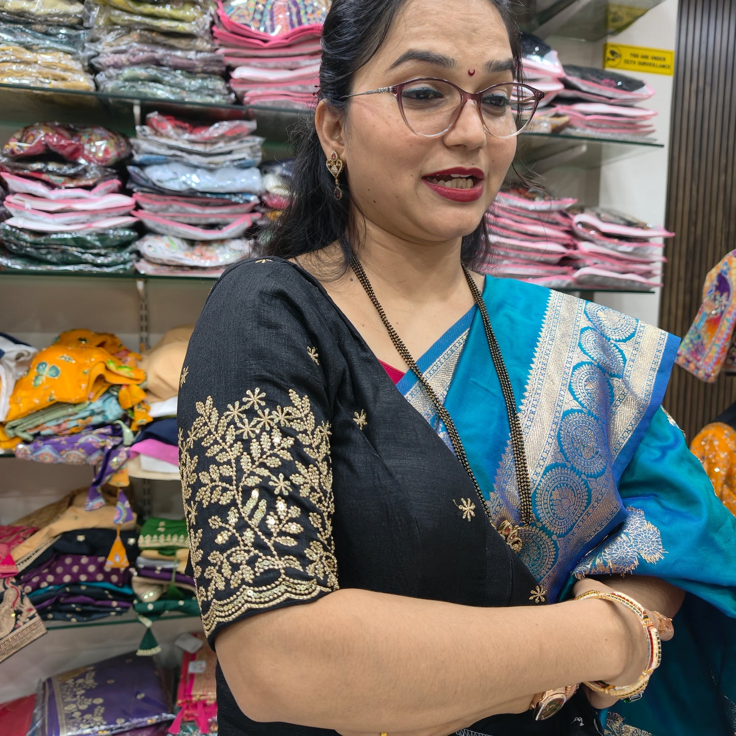Vichitra Goldrekha Blouses : NC50