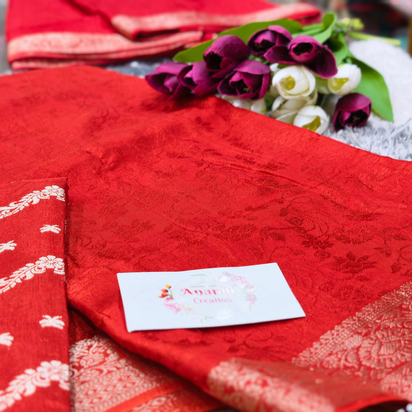 Viscous Floral Saree AS10