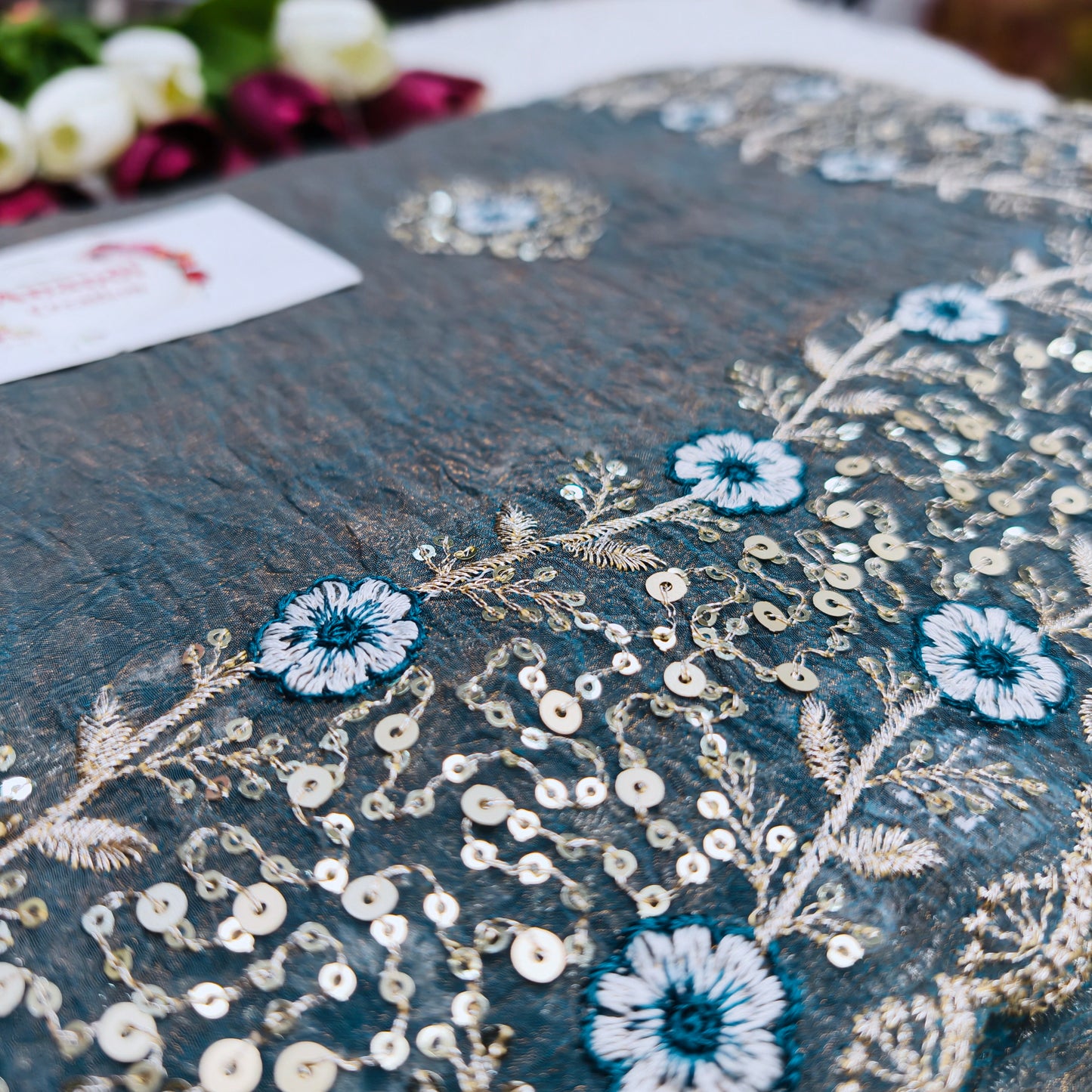 Metalic Saree