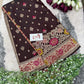Floral Satin Saree