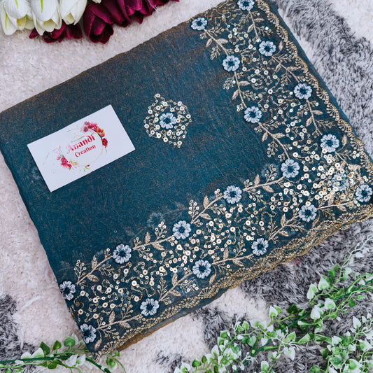 Metalic Saree
