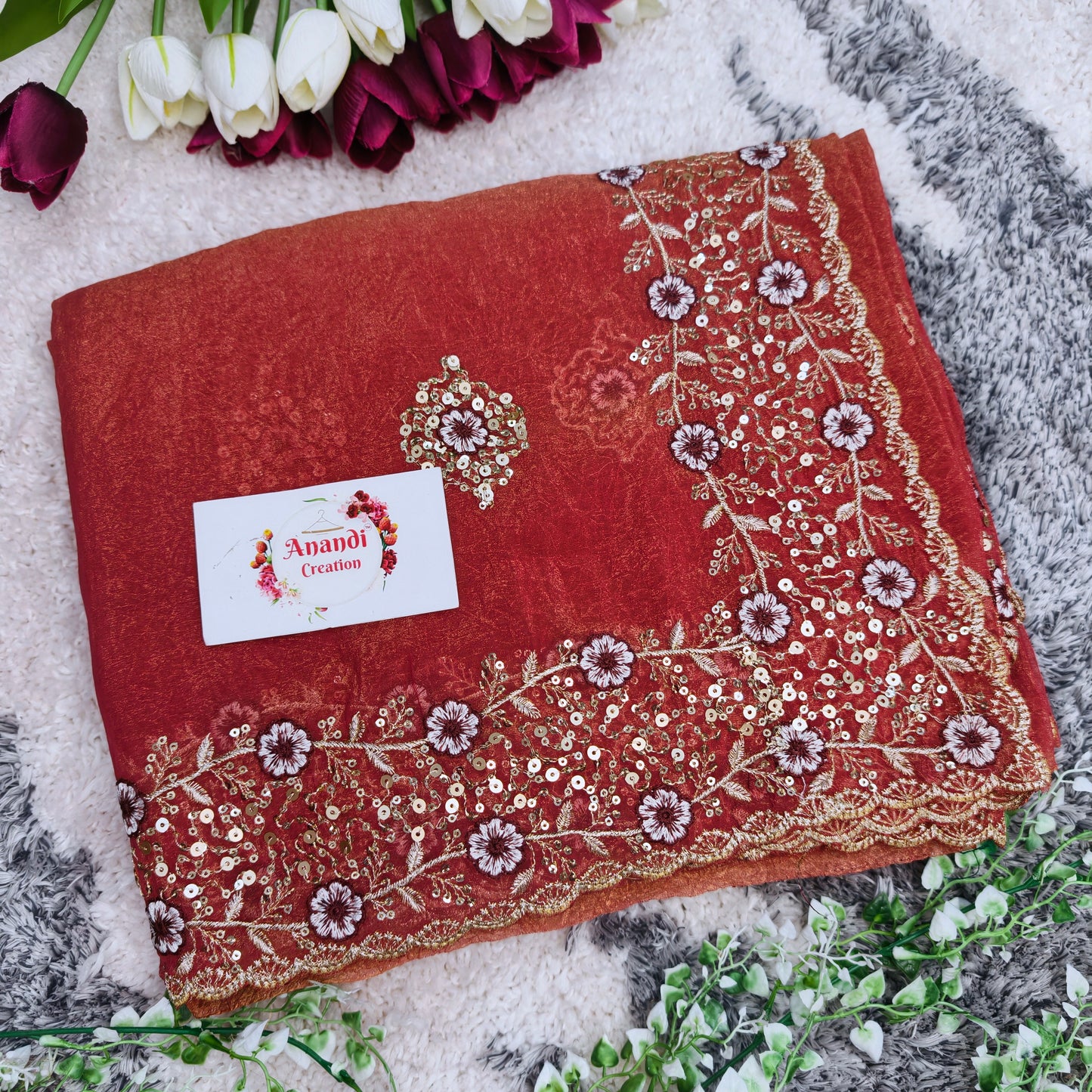 Metalic Saree
