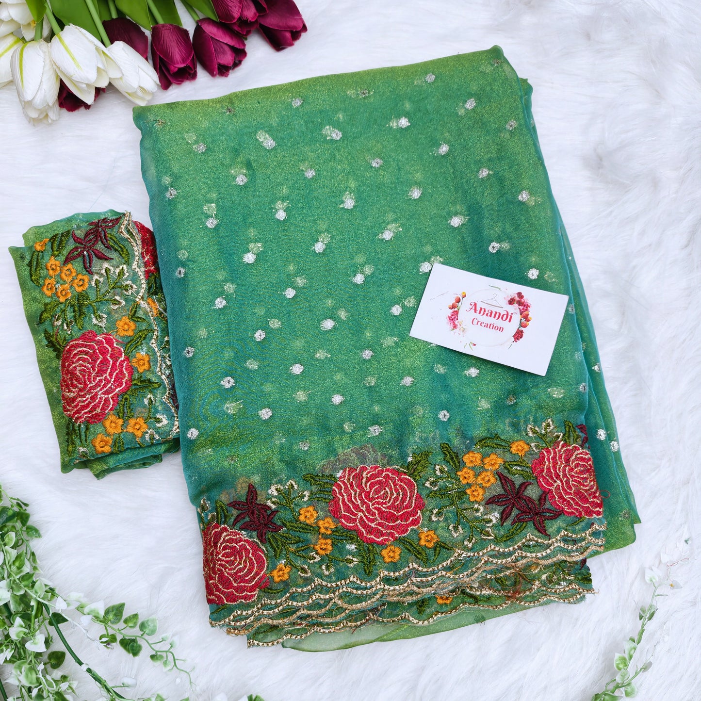 Did-Hajari butta saree