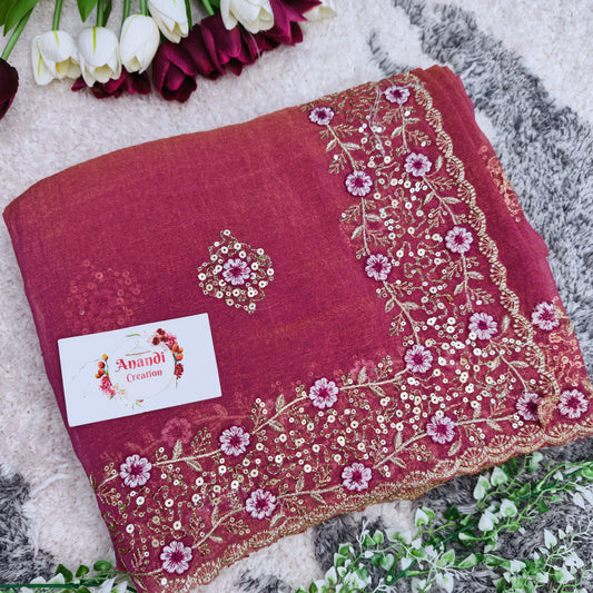 Metalic Saree