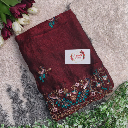 Miss Silk More Embroidery Saree