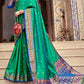 Shamrock Green South Silk Saree
