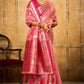 Sherbet Pink Banarasi Silk Saree